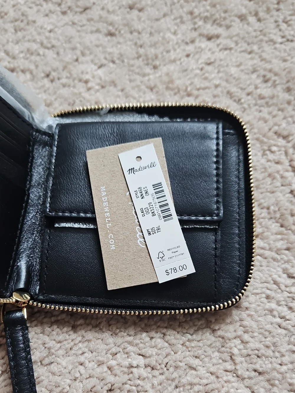 Madewell The Essential Zip Wallet